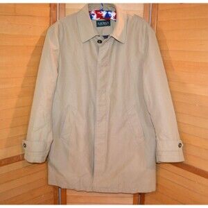 Ralph Lauren Mens Timeless Khaki Trench Car All Weather Coat